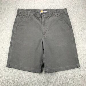 CARHARTT Shorts Mens Size 40 Relaxed Fit Gravel Gray Rugged Flex Canvas 40x10